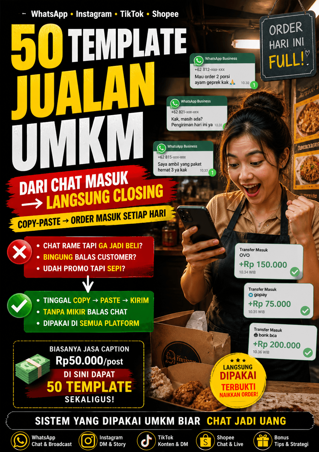50 TEMPLATE JUALAN UMKM